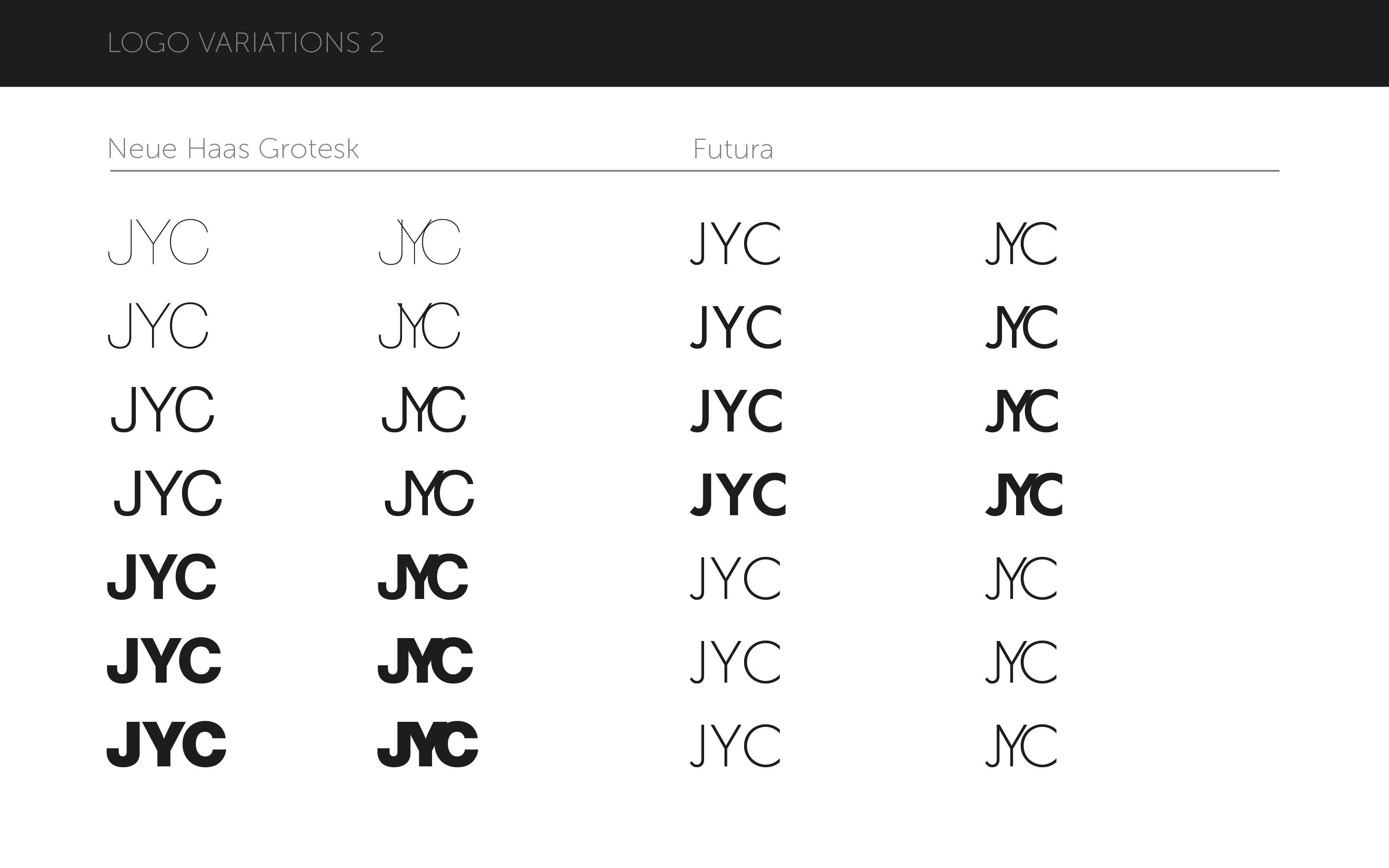 JYC - Logo Variation - Letter Form - 2