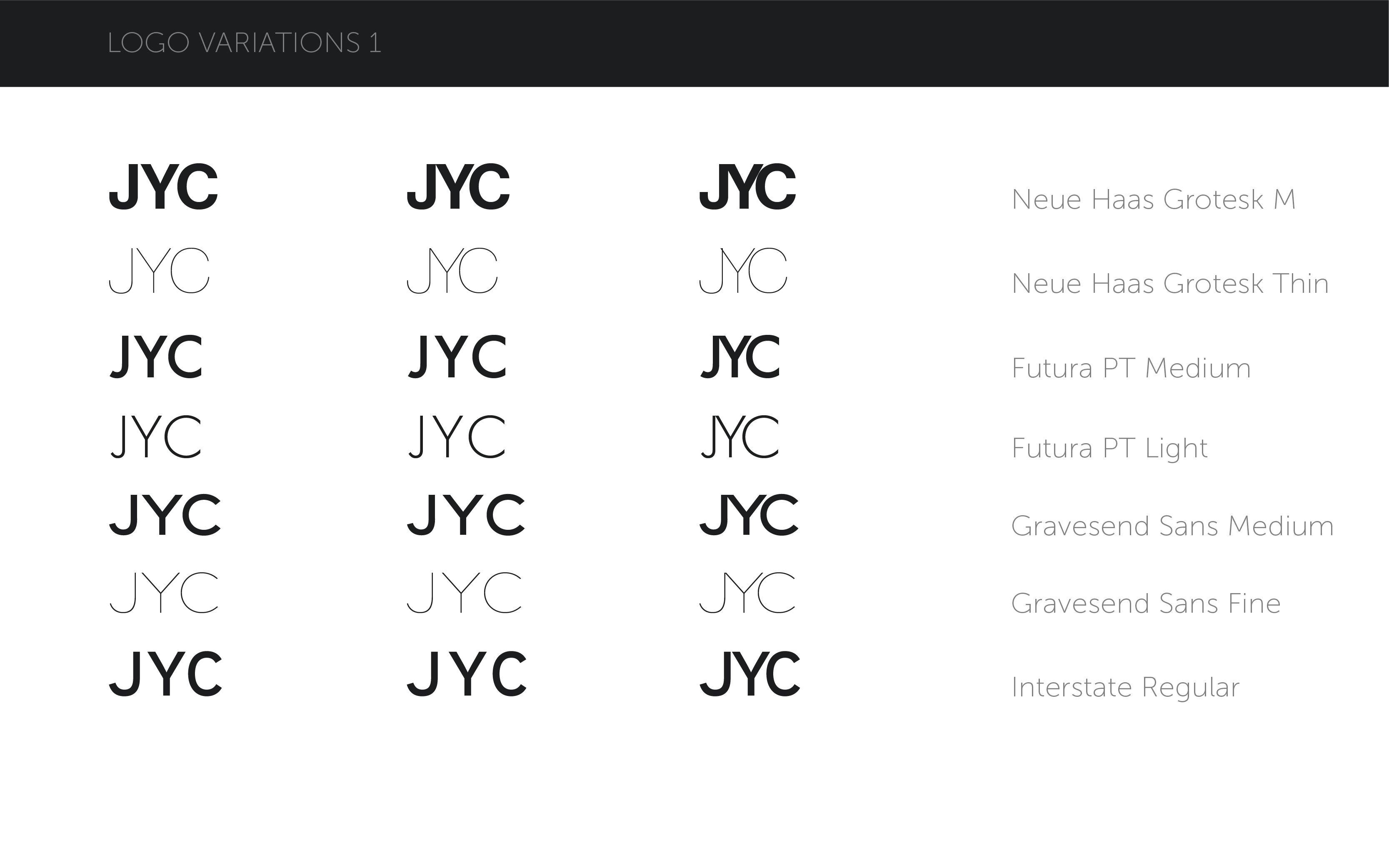 JYC - Logo Variation - Letter Form - 1